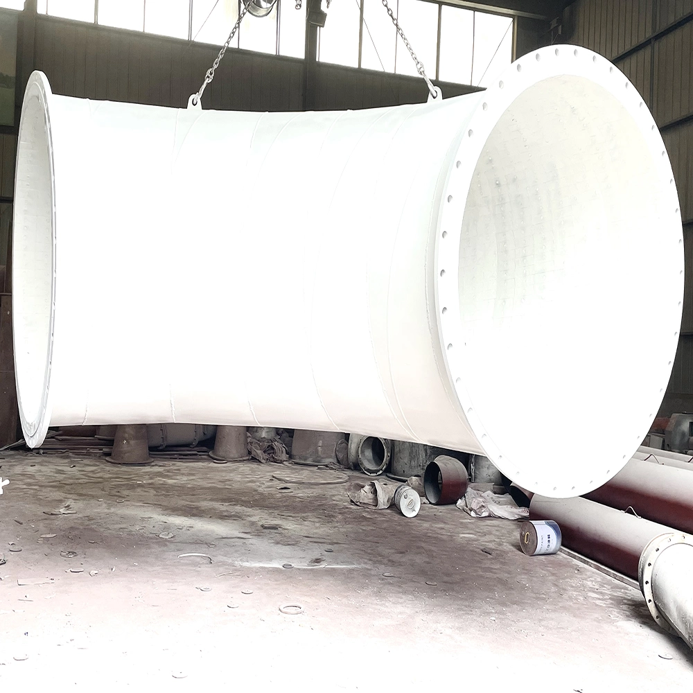 ≥ 95% Al2O3 المحتوى Alumina Ceramic Sheet Elbow الأنبوب المقاوم للتآكل أنبوب ألومينا