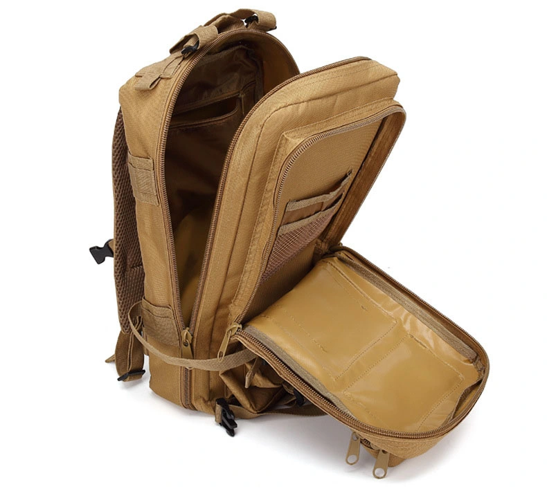 Grande Capacidade Esportes ao Ar Livre Lazer Viagem Acampamento Caminhada 3p Mochila Tática Estilo Militar Camuflagem Saco de Pacote (CY0001)