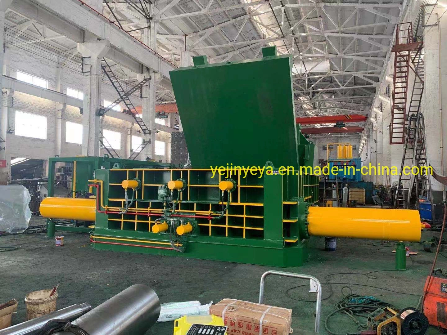 Automatic Hydraulic Metal Scrap Shavings Baling Machine Compressor