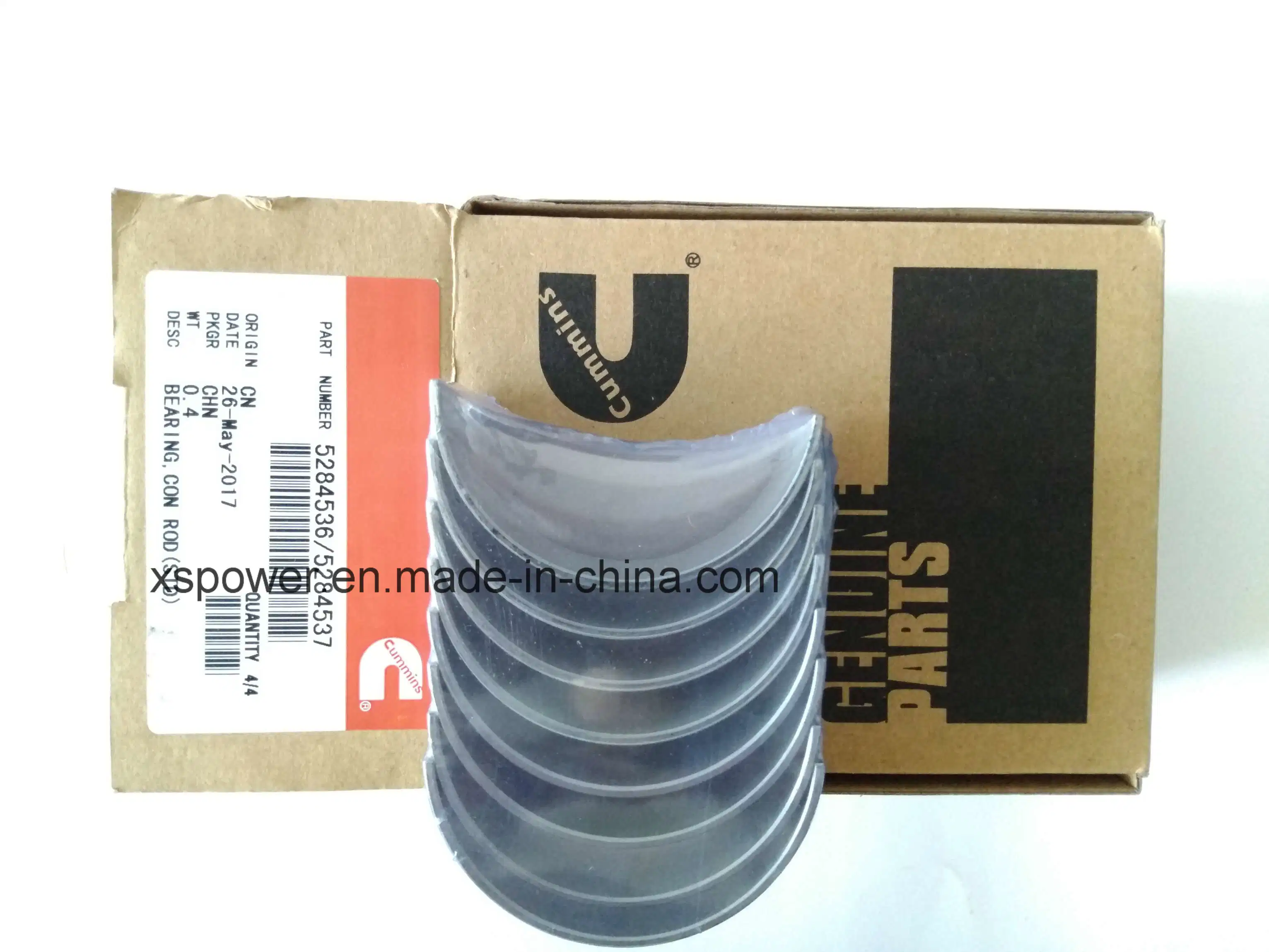 Genuine Foton Cummins Isf2.8 Spare Part, Connecting Rod 5263946, Connecting Rod Bearing 5284536 5284537