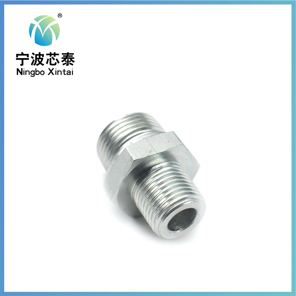 Customized Price OEM ODM, Factory Machining Aluminium Industrial Construction Machinery CNC Equipment Spare Turning Parts Hydraulic Hose Adapter