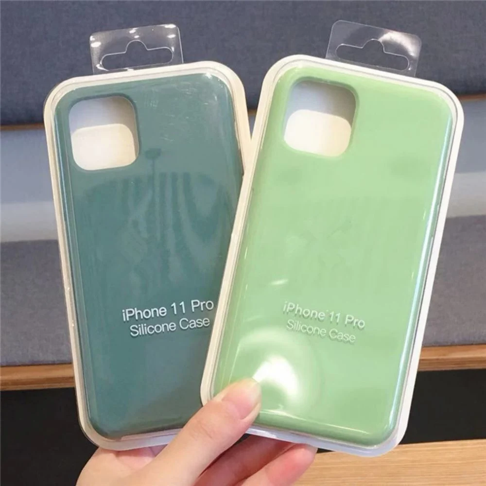 New Wholesale Bulk Factory OEM/ODM Liquid Soft Official Custom Logo Quality Cell Mobile Phone Back Accessories Accessory Silicone Case Cover for iPhone 13 12
