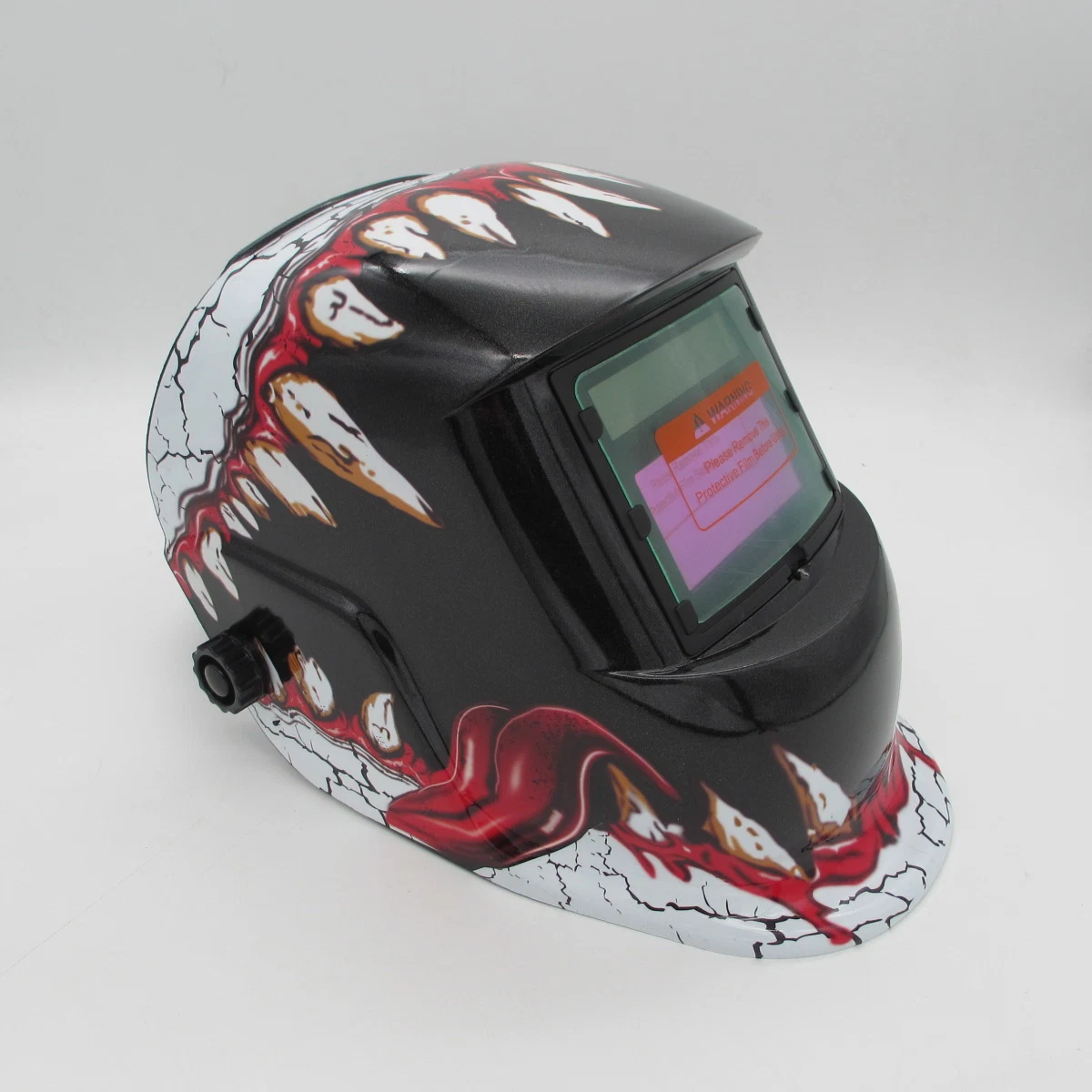 Large View 4 Sensors Headgear Solar Safety Welding Helmets with Fabulous Color Decal