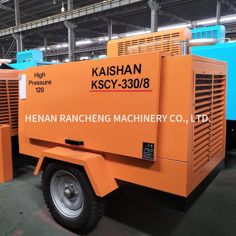 Portable Mountain Screw Air Compressor Kscy330-8 Is Used for Mining Blasting Hole Drilling Machines, Small Anchor Drilling Machines, etc