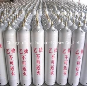 Factory Directly Supply China High Purity Gas Dissolved Acetylene C2h2 Gas Price Welding Gas Filling in Acetylene Cylinder