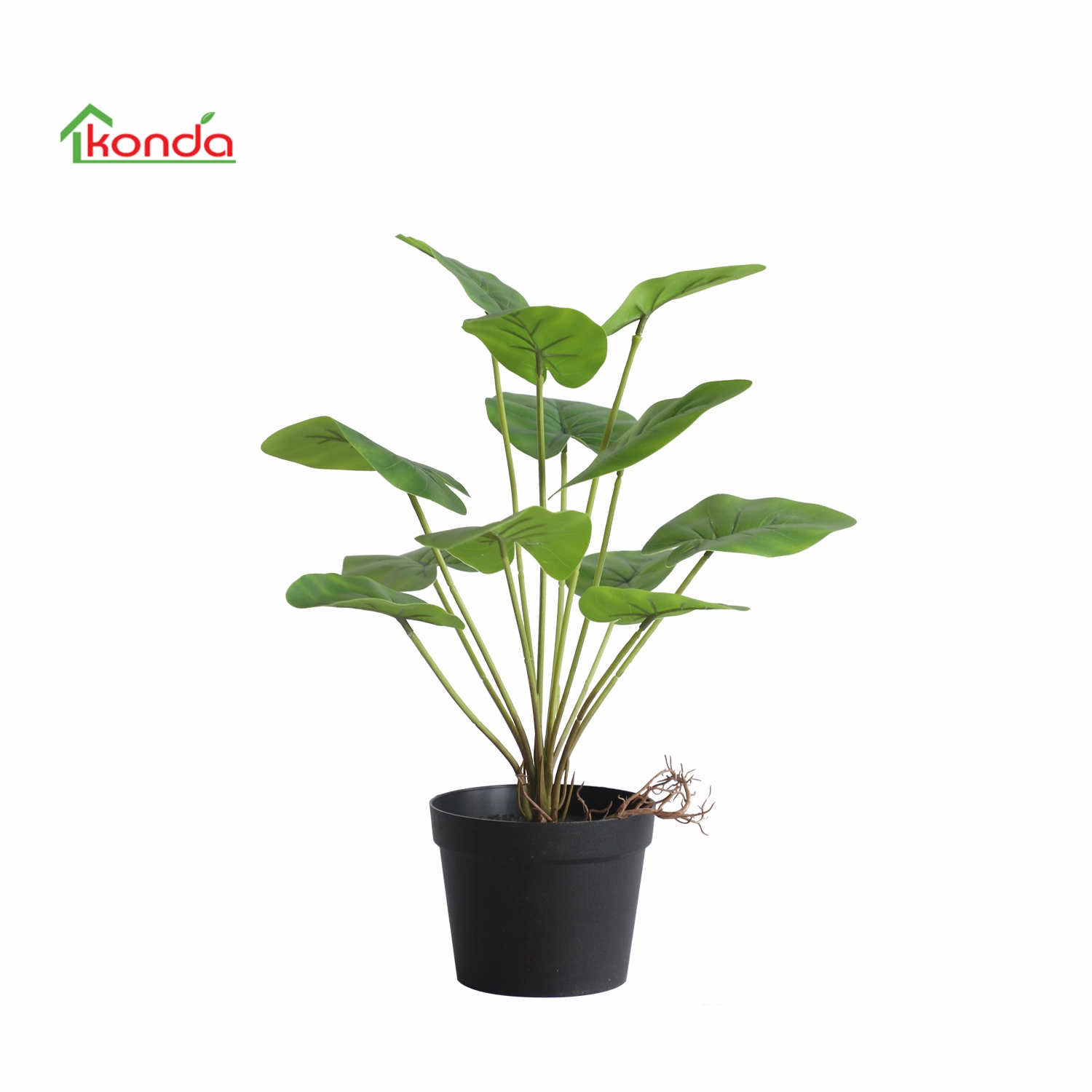 Fábrica china pequeña verde Artificial dejar planta en maceta de Bonsai