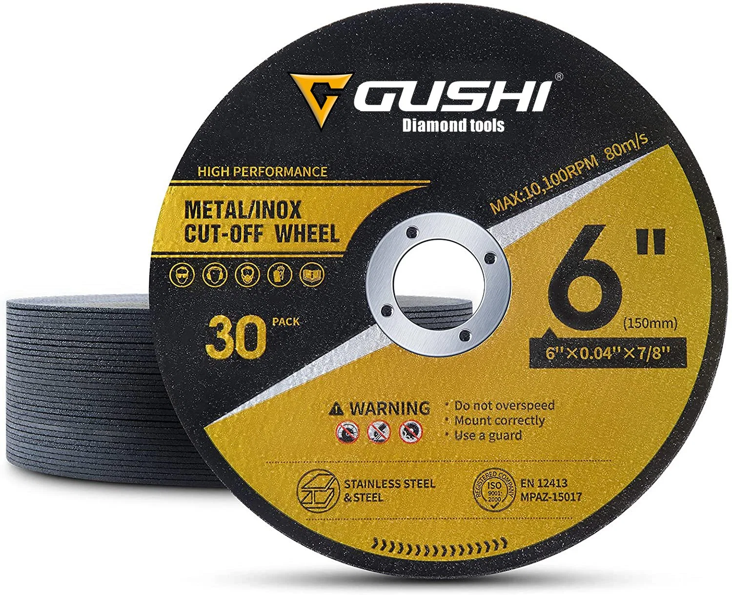 High Wear-Resistant 4-1/2" 115X1.2X22.2 Abrasive Disc Stone Cutting Grinding off Wheel for Metal