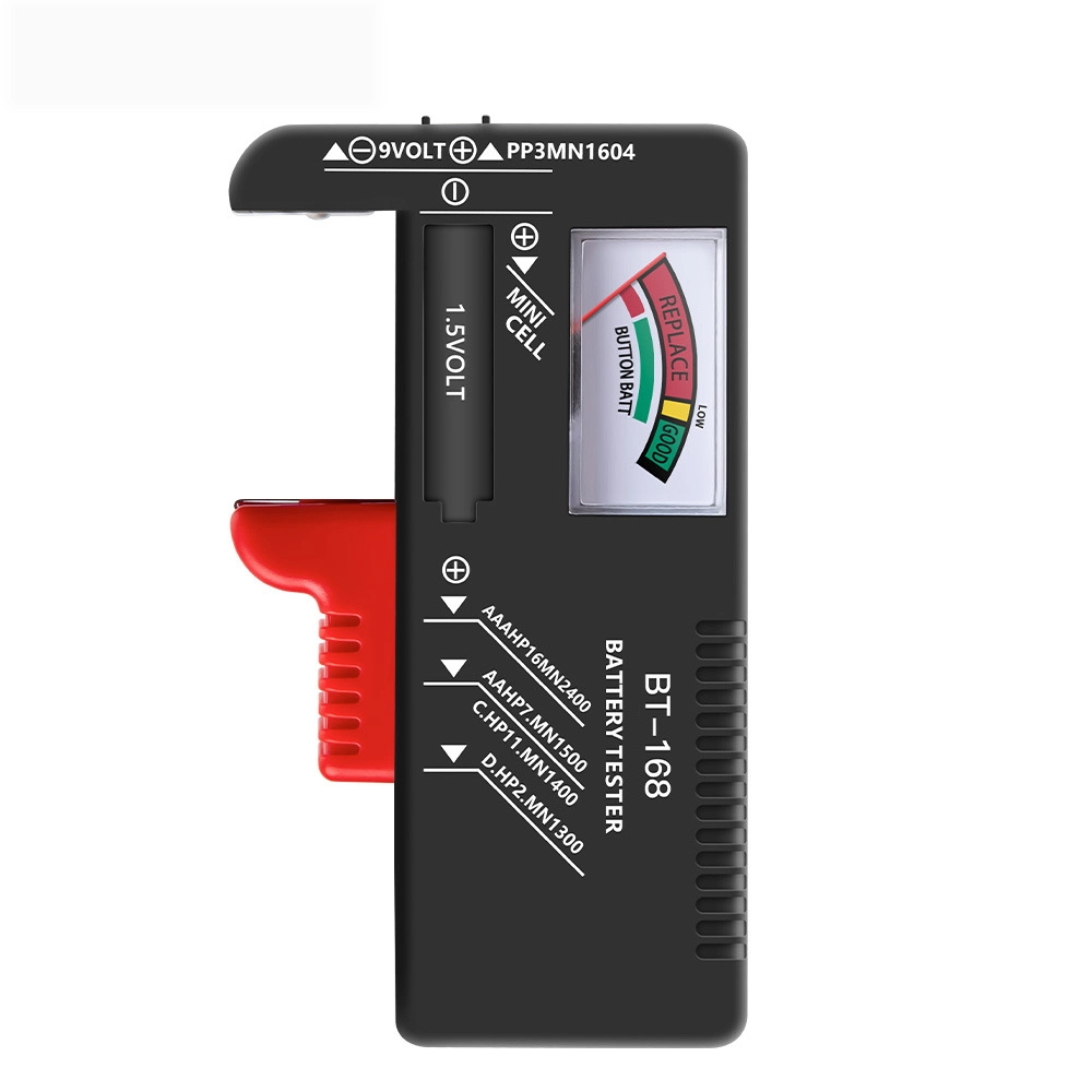 Portable Bt168 Pointer Universal Battery Capacity Tester Checker Diagnostic for 9V 1.5V AA AAA Batteries