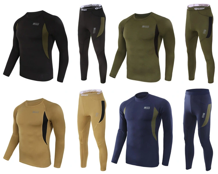 4-Colors Esdy Tactical Outdoor Sports Warm Thermal Underwear Set