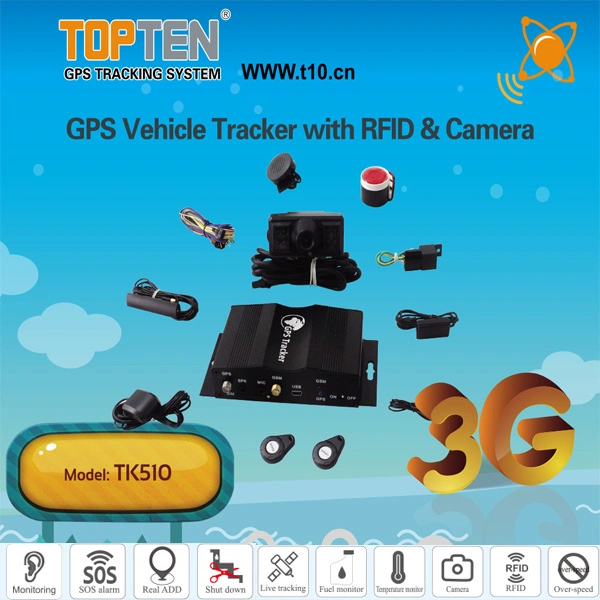 Vehicle Fleet Management Tracker GPS System with Fuel Loss Alarm, Camera Driver ID Tracking (TK510-TN)