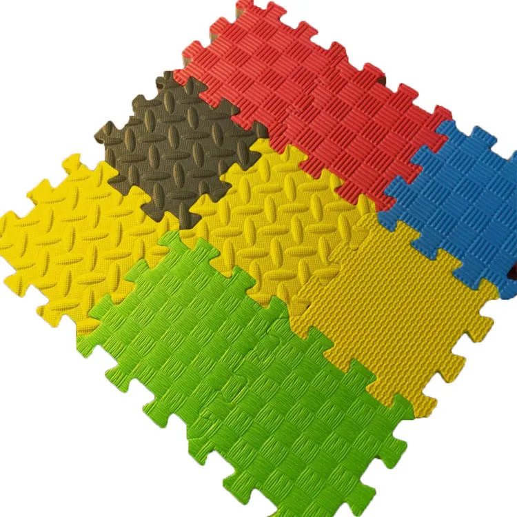 Tatamis 100X100 X2.5 High Density Leaf Pattern Exercise EVA Foam Mats with Border Floor Mats for Gym Equipment and Fitness