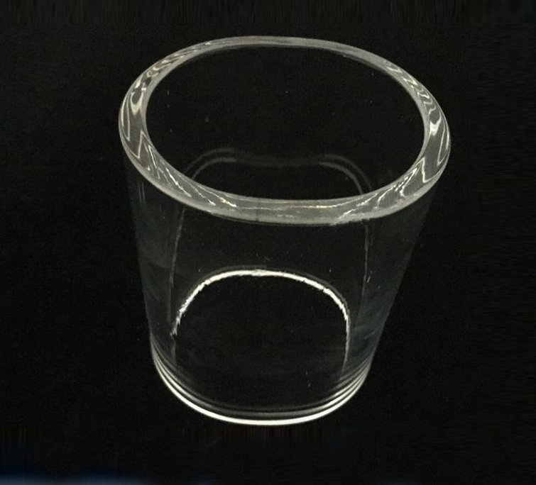 أنبوب زجاجي كوارتز شفاف ذو قطر كبير لمقاومة درجة الحرارة العالية