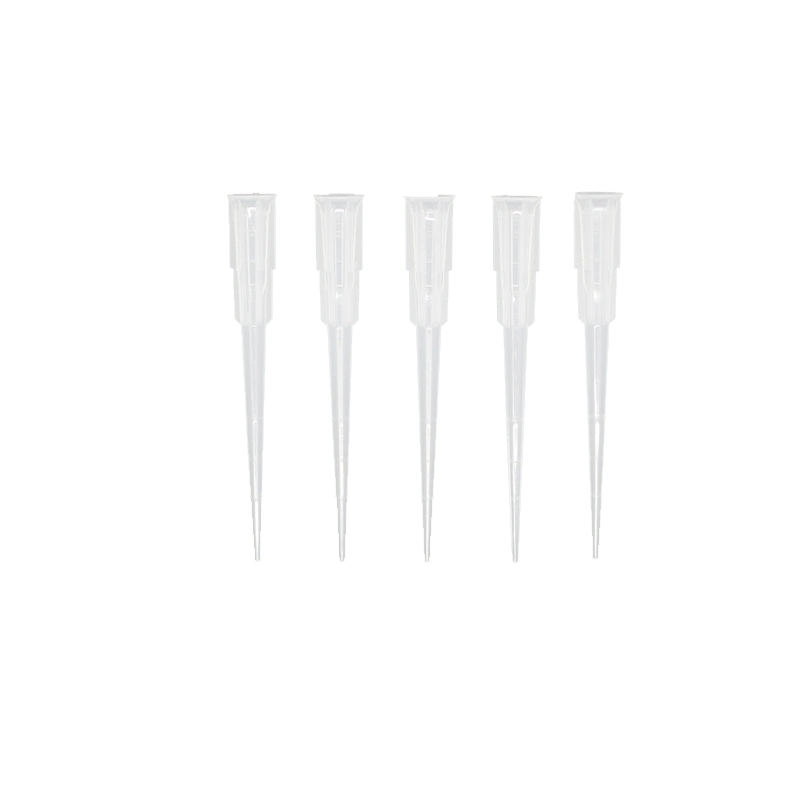 Medical Dispoasble Universal White Yellow 200UL Graduated Pipette Tip