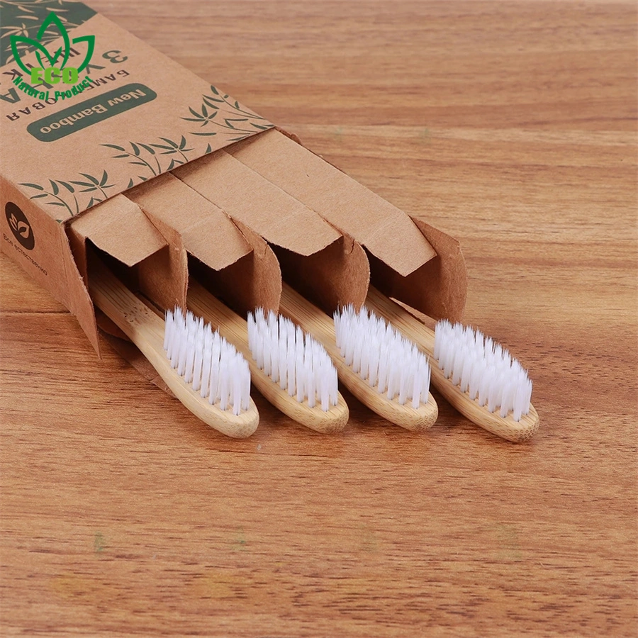 4pcslot Colorful Toothbrush Natural Bamboo Toothbrush Vegan Eco Friendly Soft Bristle Charcoal Dental Oral Care
