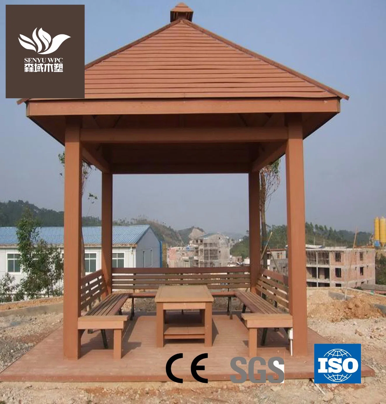 WPC Green Building Material Garden Pavilion