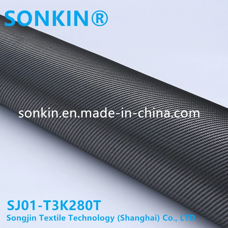 Hot Sale 3K 280g Twill Weave Carbon Fiber Fabric for Car Decoration