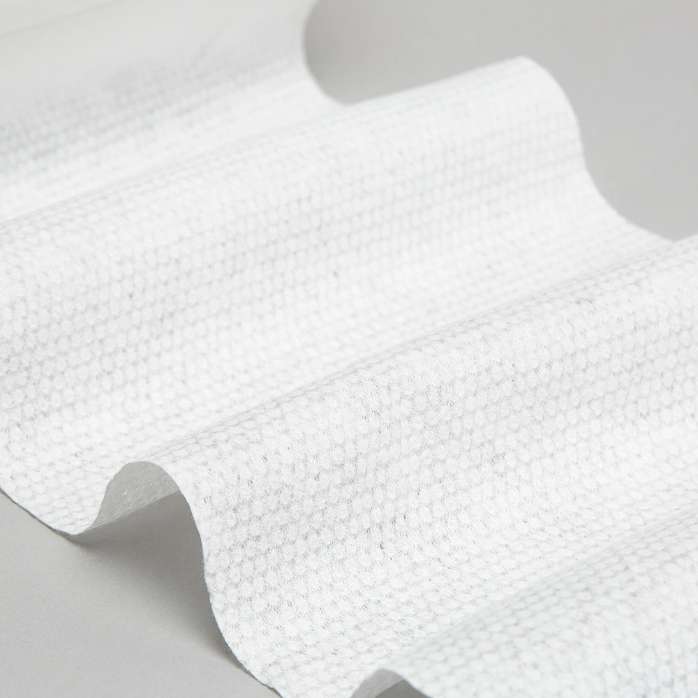 100 % viscose rayonne non tissé motif en relief blanc Fabricant de tissus non tissés en Spunlace de papier posé à l'air