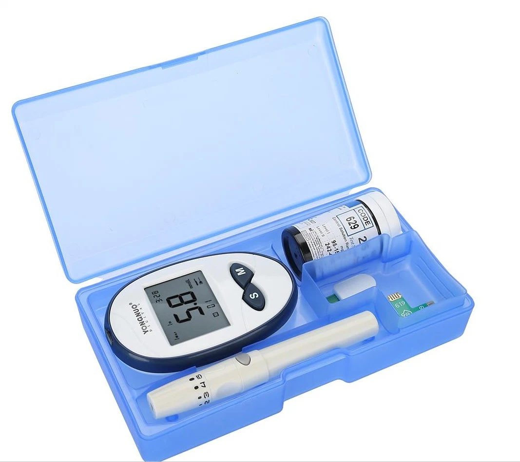 Household Medical Grade Glucometer with Test Strips China Blood Sugar Glucometer