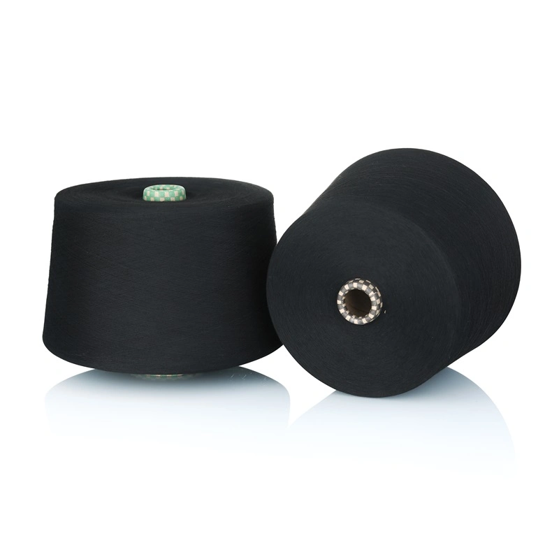 Heißer Verkauf recycelte Polyester-Faser Garn für Stricken Weaving