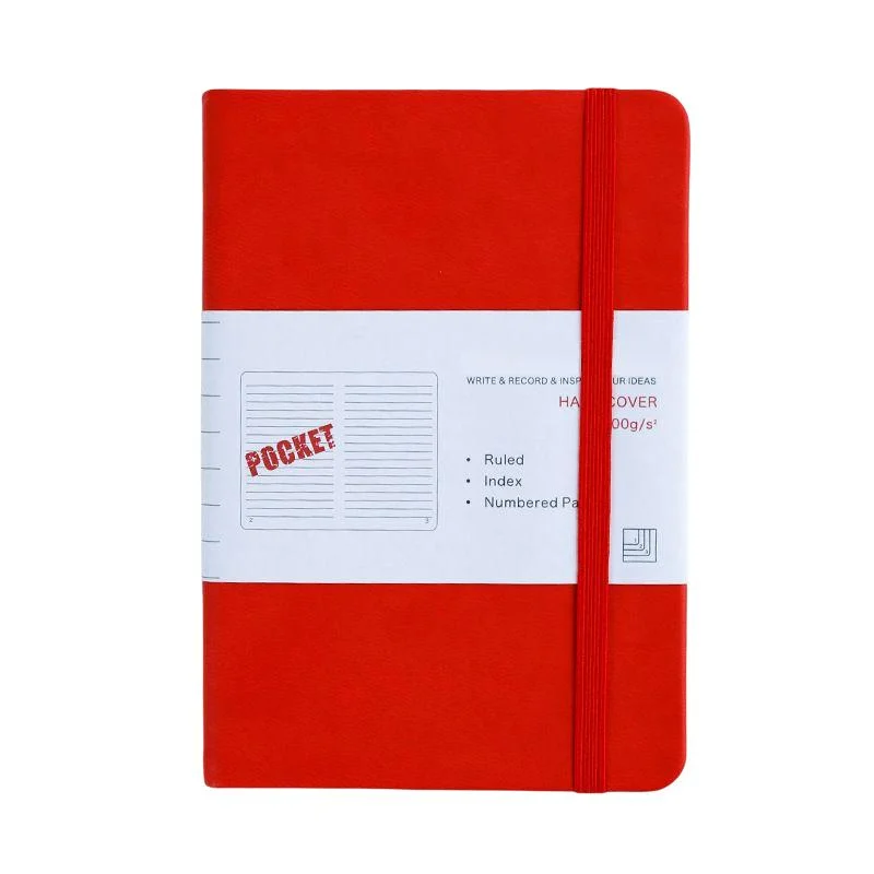 Wholesale/Supplier Cheap Stocking A5 with Elastic String PU Material Hard Surface Notebook