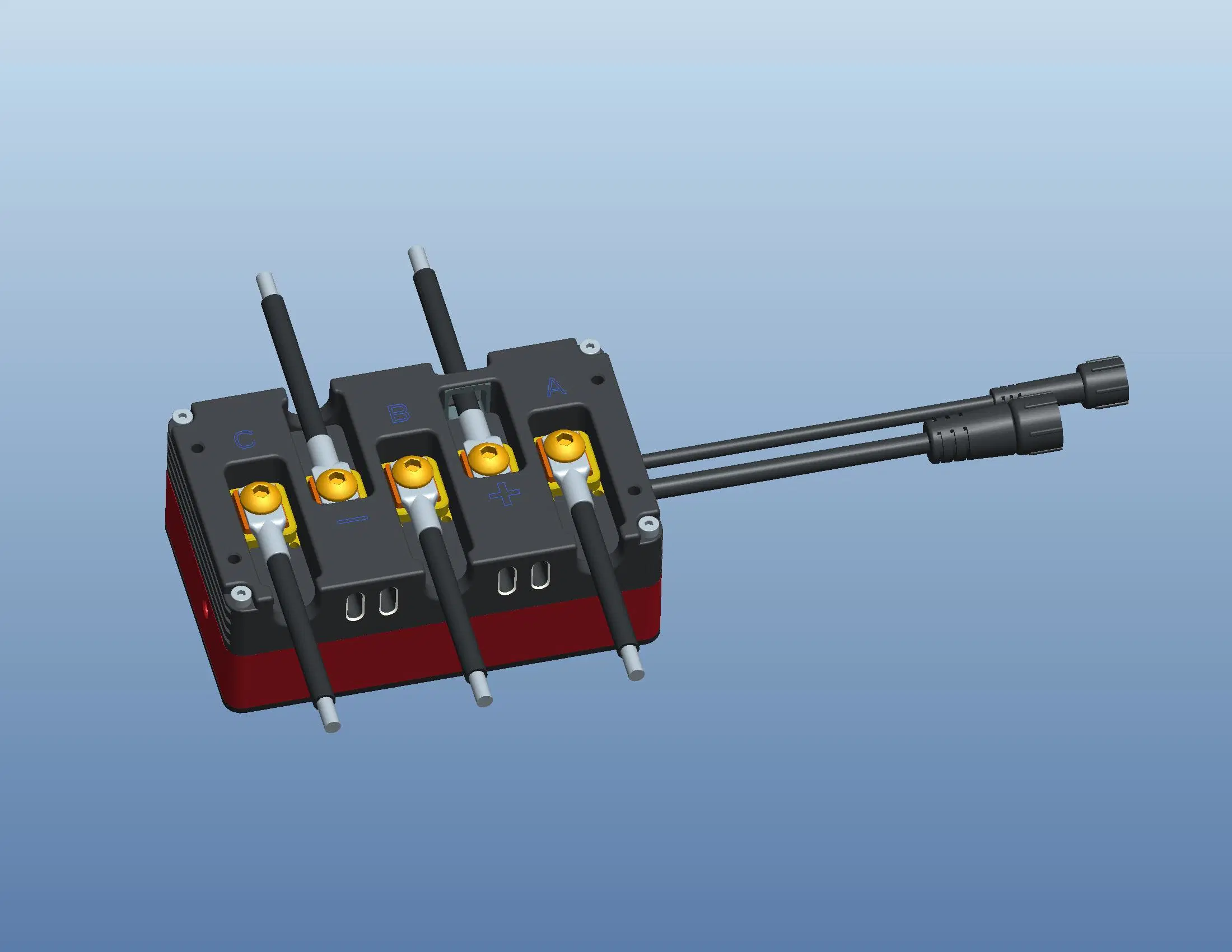 Controlador de velocidad de onda cuadrada resistente al agua Hobiba 200A 60V para sin escobillas Motor de CC