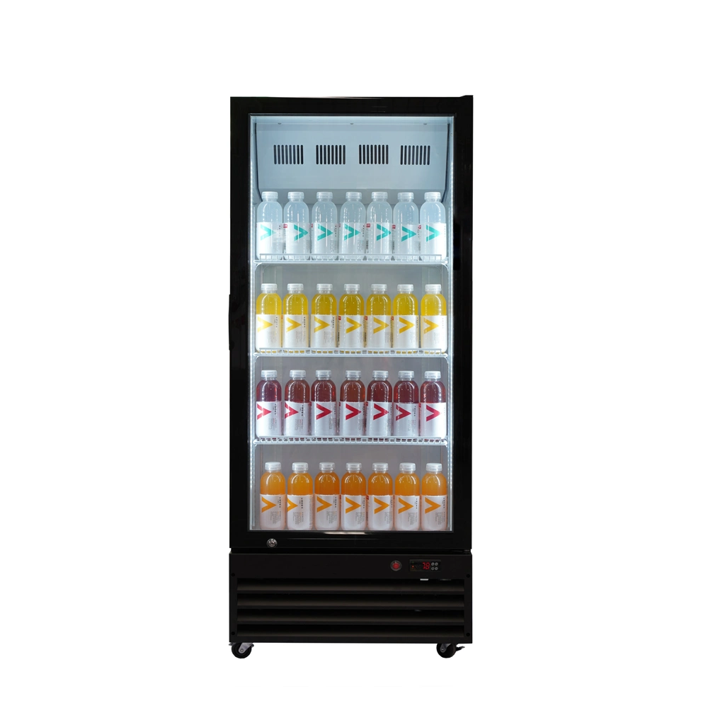 Supermarket Upright Drinking Display Glass Door Coca Cola Fridge Equipment