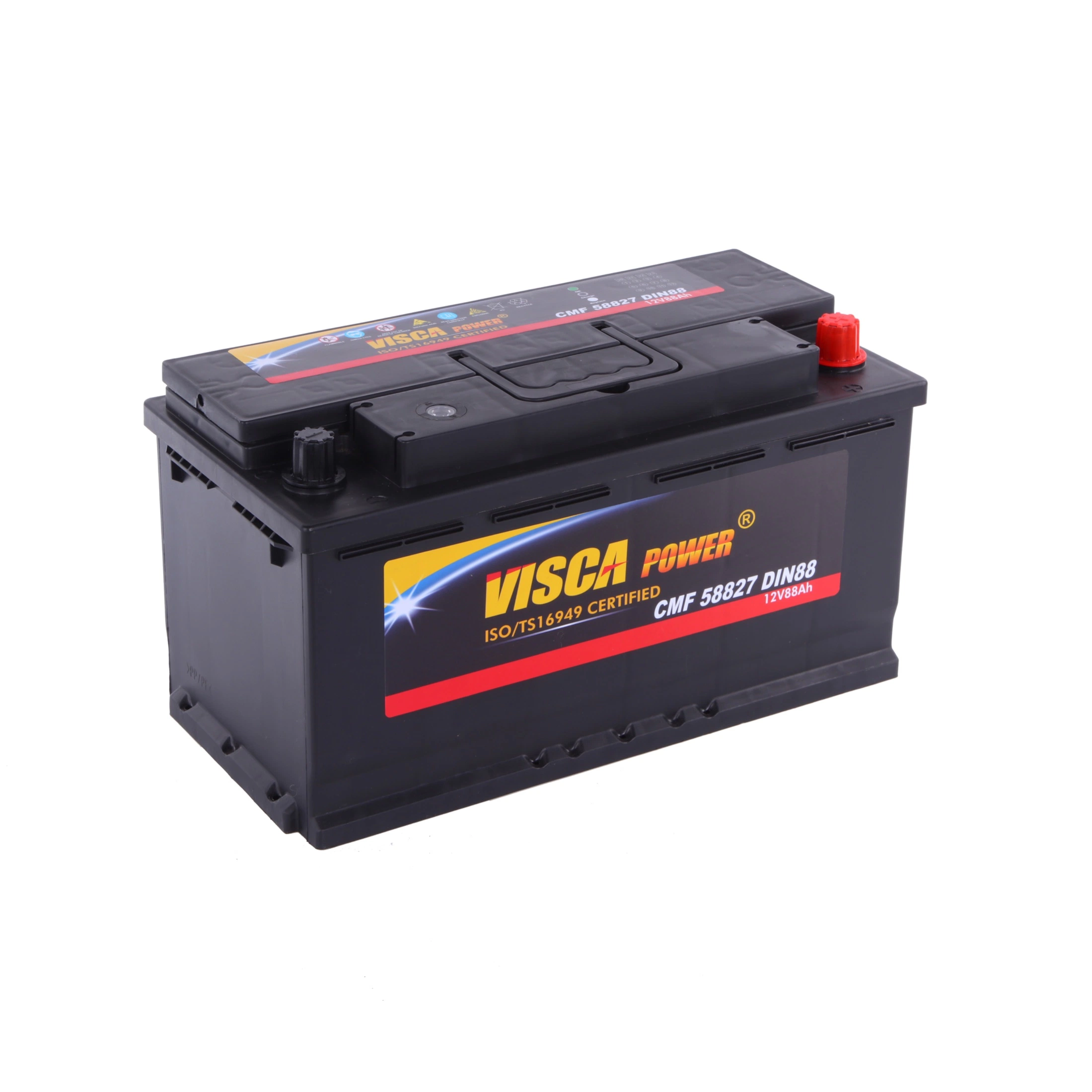 12V/88Ah 58827 Mf Automotive/fournisseur d'usine Car-Battery Maintenance-Free chariot/Auto de la batterie au plomb-acide puissance Visca