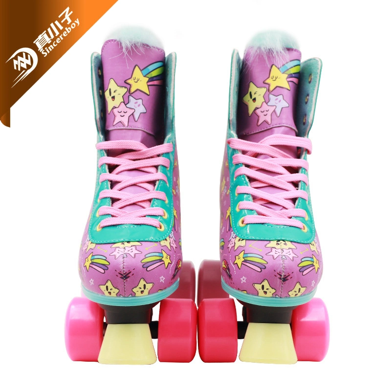 High End New Materials Adjustable Artistic Quad Roller Skates