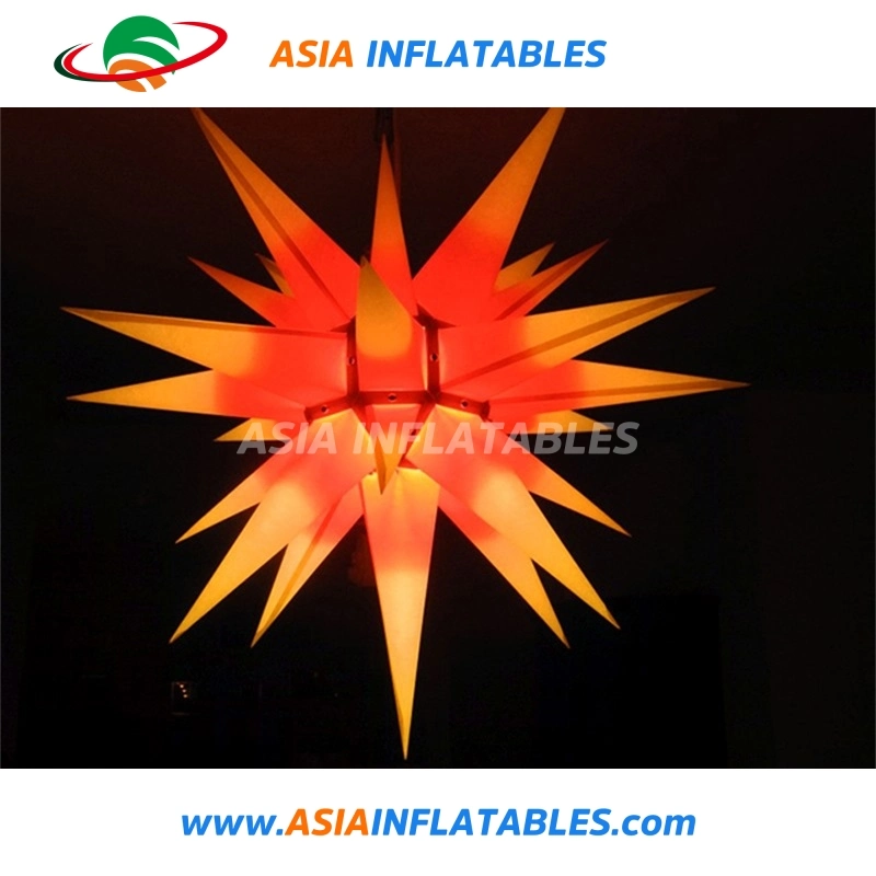 LED Inflatable Star with LED Lighting for Pub Stage Birthday Christmas Party Decoration