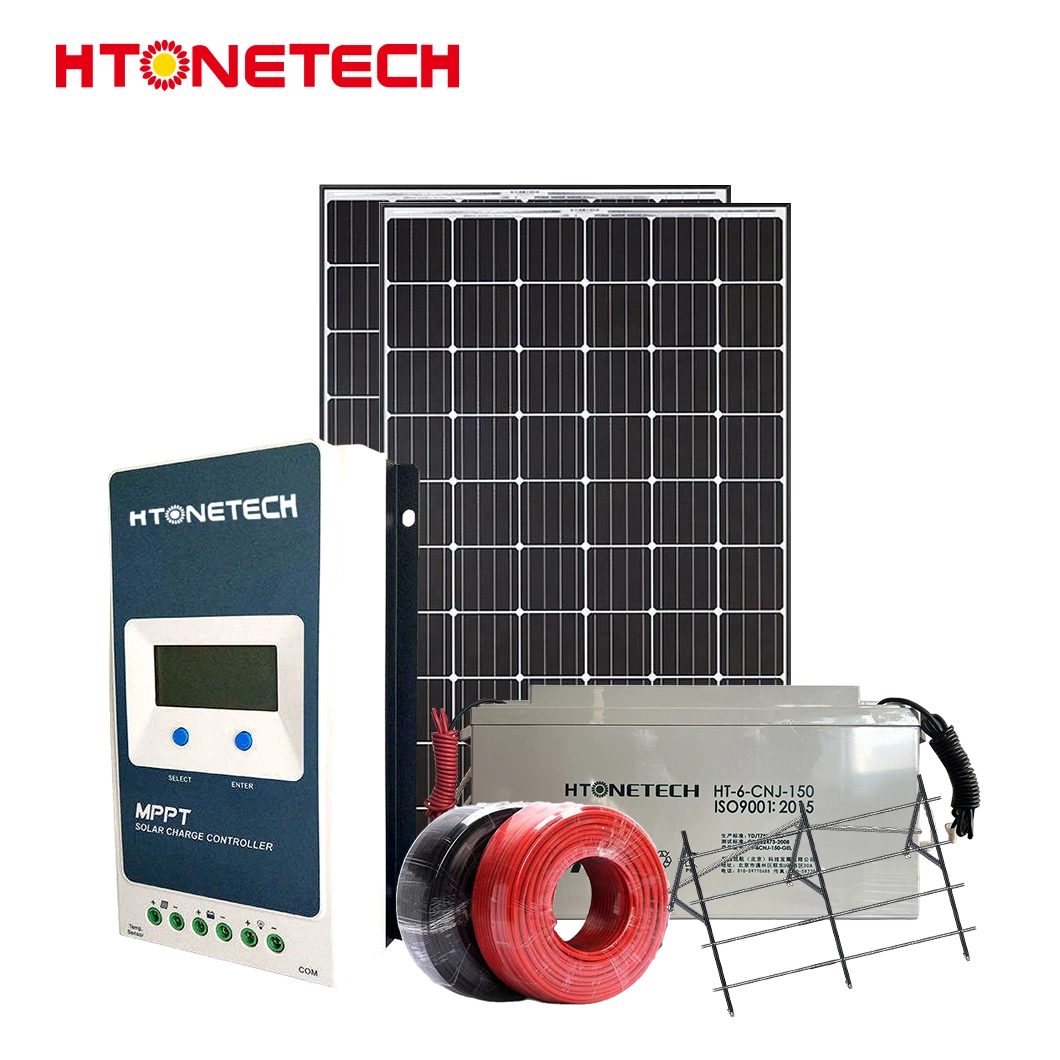 Htonetech off Grid Lithium Solar System Großhändler China 5kwh 10kWh 34kwh Bestes tragbares Solarstromsystem mit 500kw Solar-Wechselrichter