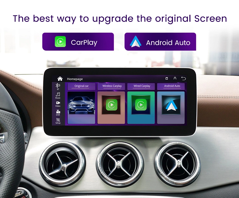 Écran Wireless CarPlay Android Auto car Multimedia pour Benz E. CLASSE W212 W211 E180 E260 E350 E500 E550