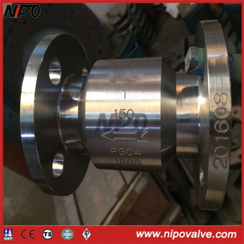 Nozzle Type Forged Steel Flanged Axial Flow Check Valve