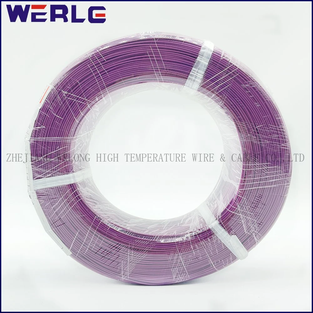 UL 1007 28AWG PVC Purple Insulated Tinned Copper Electrical Electronic Electric Fiber Optic Cable