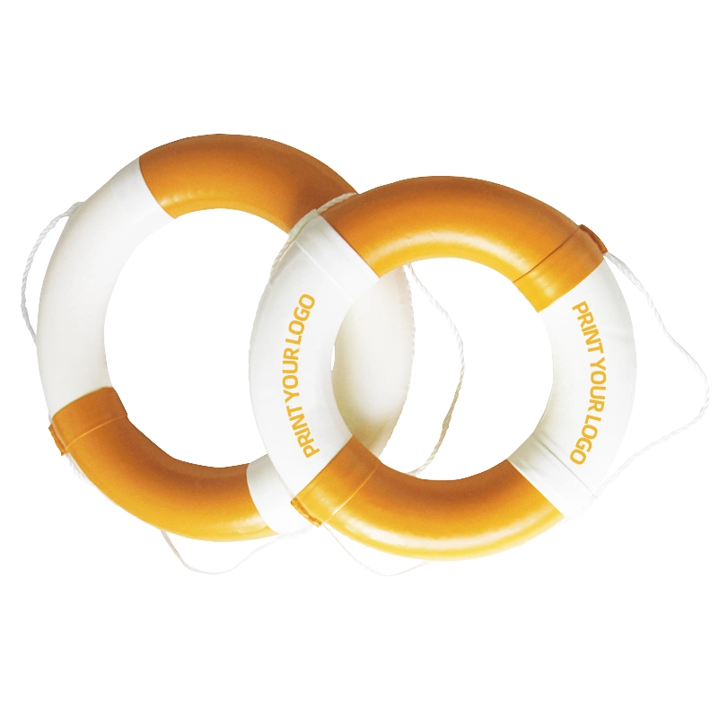 Comfortable Yellow PU Life Buoys Rings Float for Kids Adult Swimming