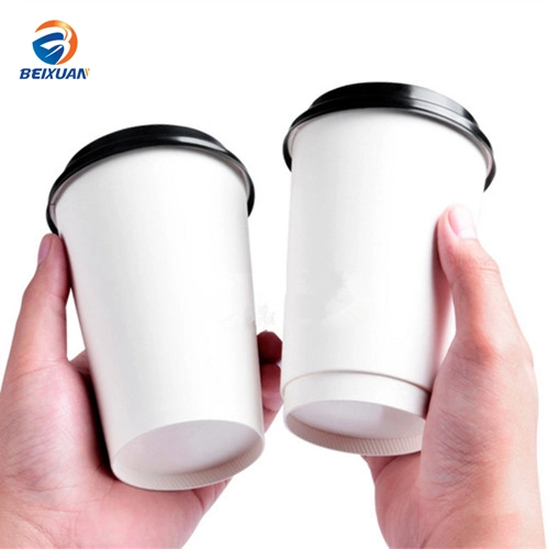 Custom Logo Printed Disposable Double Layer Coffee Paper Cups