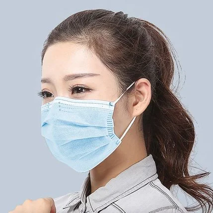 High Quality 3 Ply Non Woven Face Mask Disposable Masks Safety Respirator