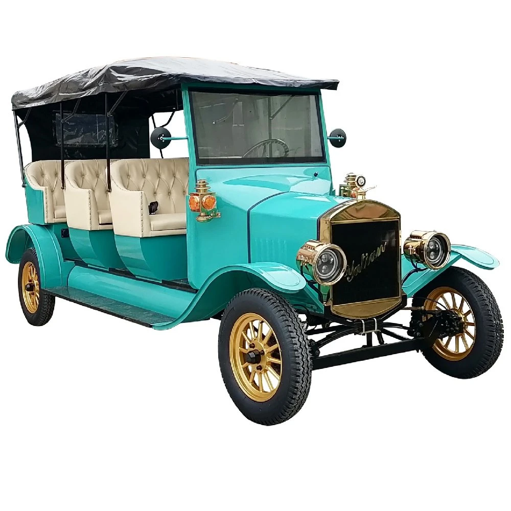 New 8 Seats Electric Vintage Car for City Tourist