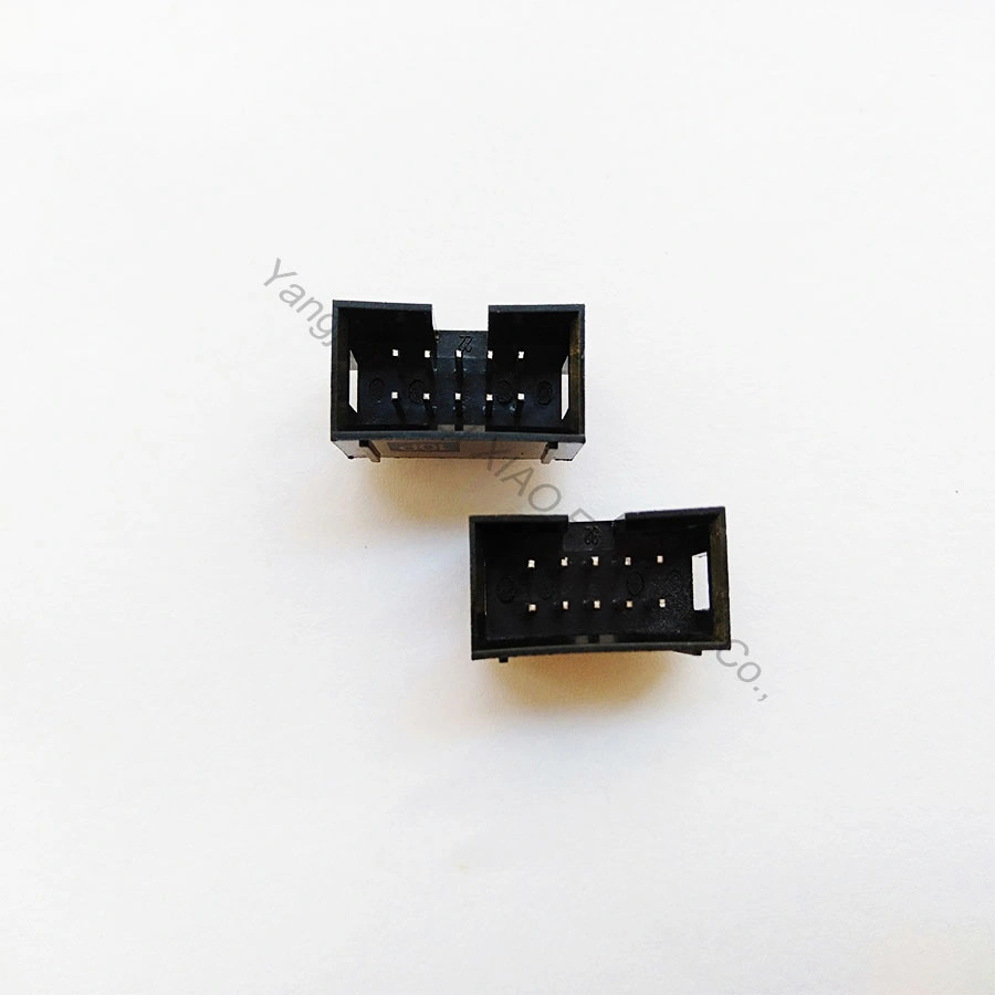 2.54mm Simple Horn Seat Straight Needle DC3-10/14/16/20/26/30/34/40/50p Jtag Straight Socket, Connector, Terminal, Electronic Components, Integrated Circuits