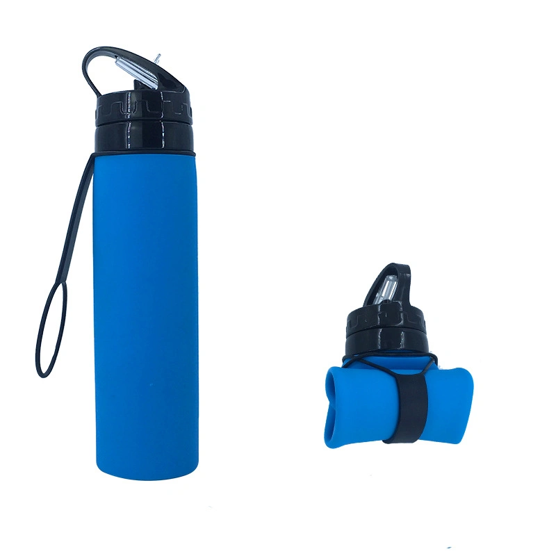 Food Grade Silicone Expandable Bicycle Collapsible Water Bottle