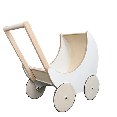 High Quality Puppenwagen Wooden Baby Learning Walker Toddler Toys