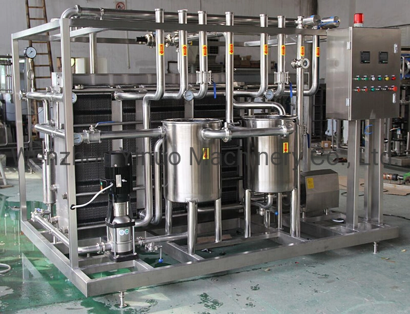 10T/H Plattentyp Milchverarbeitungsmaschine Saft Pasteurisierung Maschine