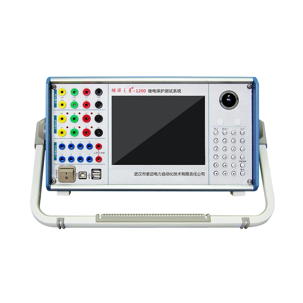 Tela LCD microcomputador 6 Fase de Injecção secundária a Proteção do Relé do Sistema de Teste