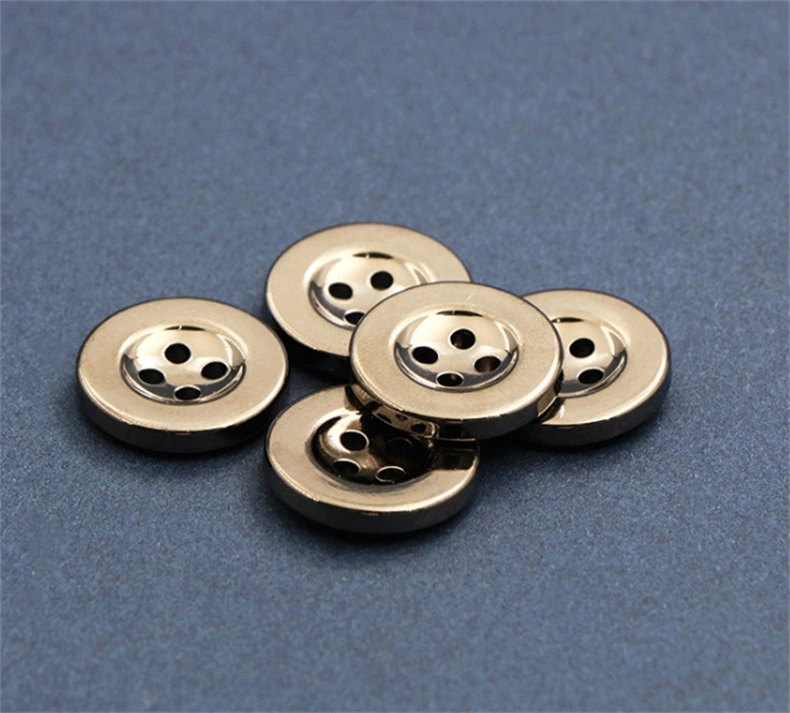 Custom Four-Eye ABS Plastic Electroplating Buttons Silver Golden Color Bt0722