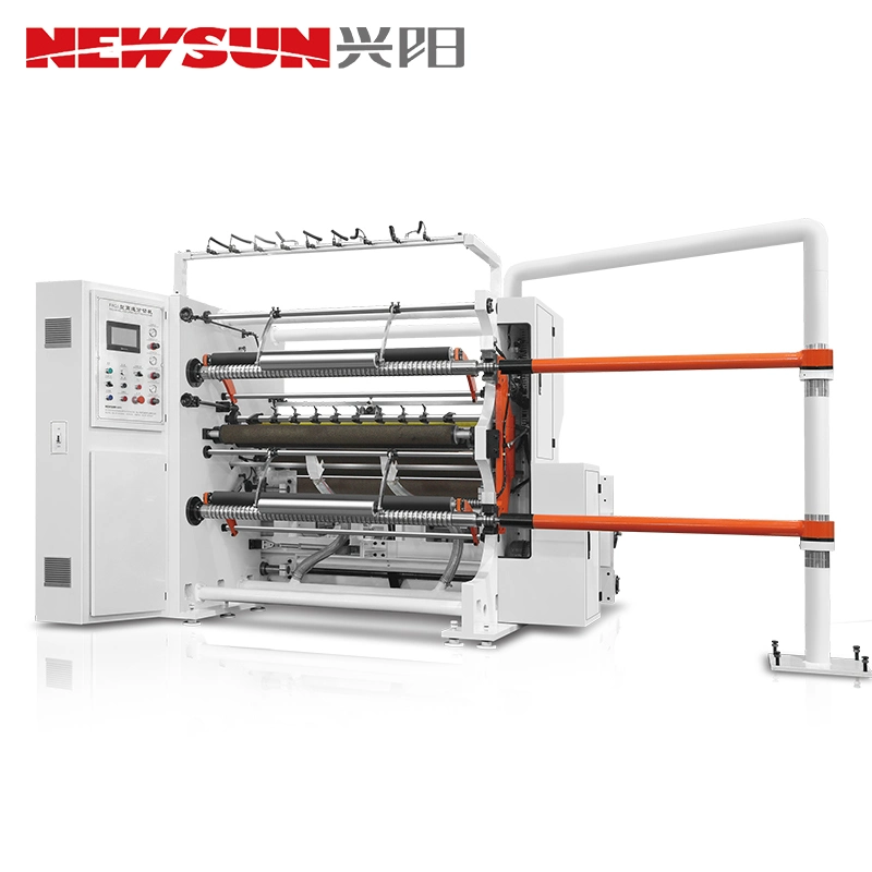 Máquina automática de corte e rebobinamento de alta velocidade para papel, filme plástico, etiqueta, papel alumínio, filme fosco.