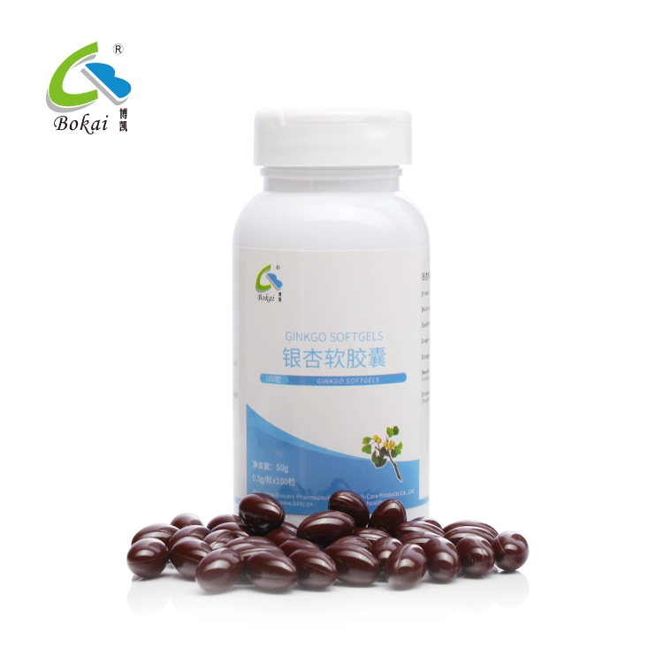 Health Food Anti-Aging Sperm Ginkgo Biloba Extract Soft Capsule