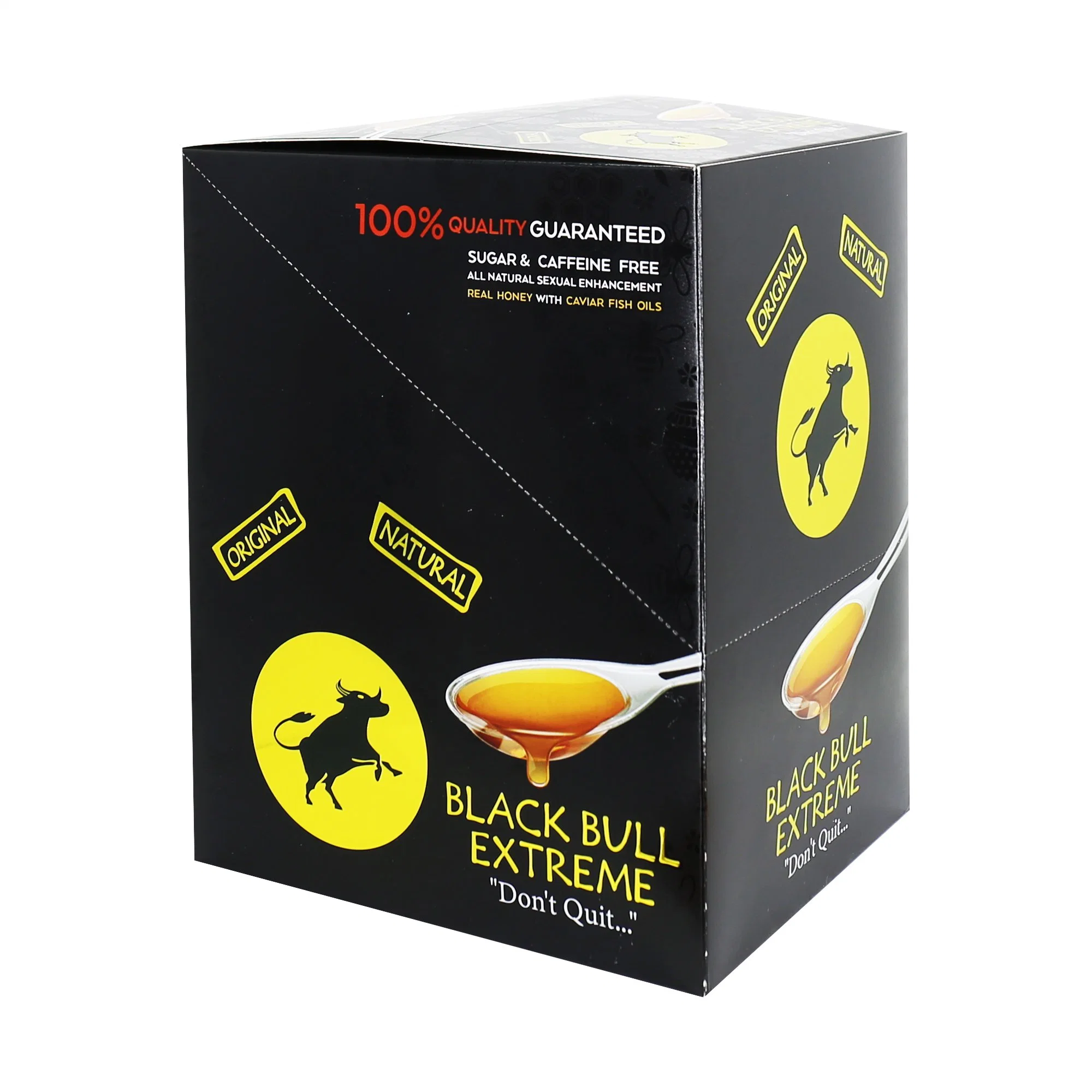 Black Bull Honey 12 Pouches with display Box New Design for Wholesale