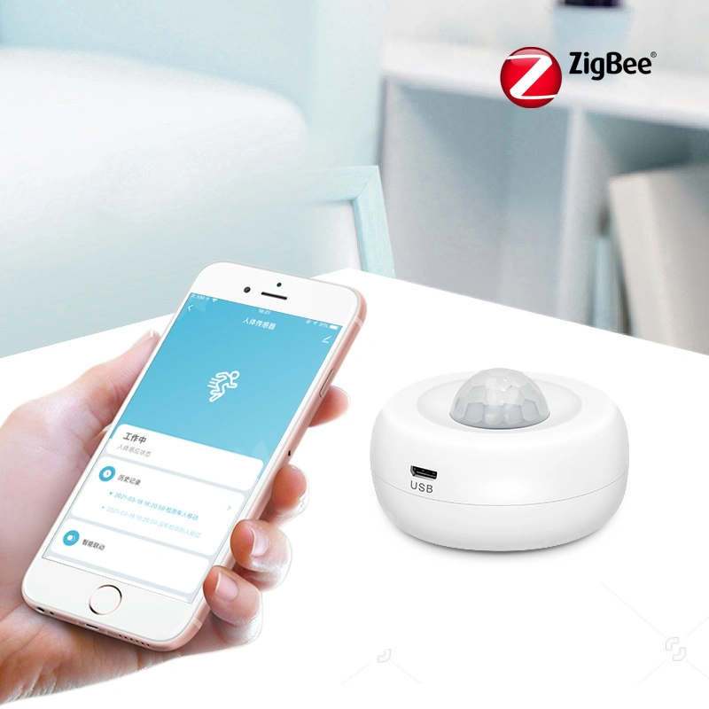 Tuya Zigbee Sensor de movimiento PIR Detector de infrarrojos de movimiento del cuerpo humano de alarma de seguridad