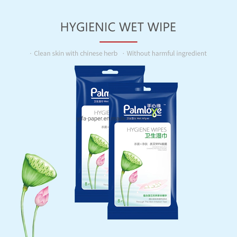 Disposable Hygiene Wet Wipe in Portable Packing