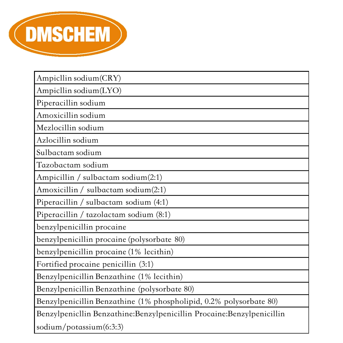 Pharmaceutical Chemicals Cefixime Trihydrate for Animal