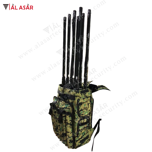 8 Bands Backpack Convoy Protection Anti Bomb Signal Jammer Scrambler Phone Blocker